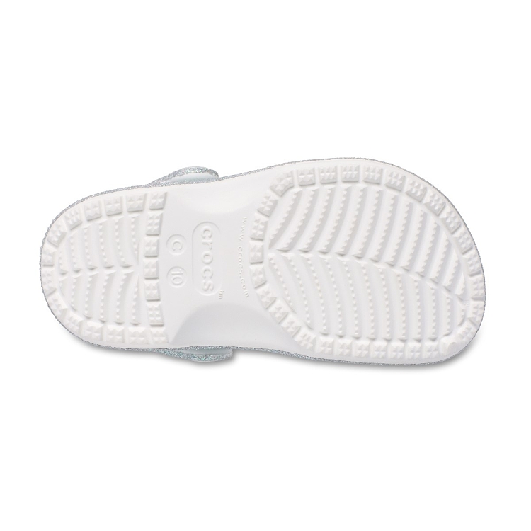 Σαμπό CROCS γκρι ανοιχτό Classic Iridescent Glitter CgT