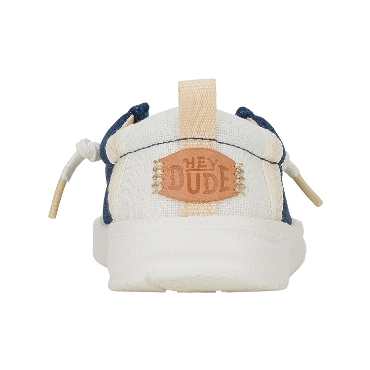 Wally T Summer Linen - Sargasso Blue/White