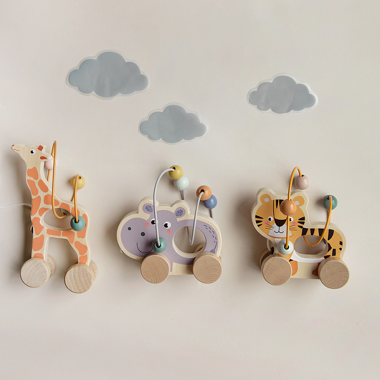 Wooden lion toy