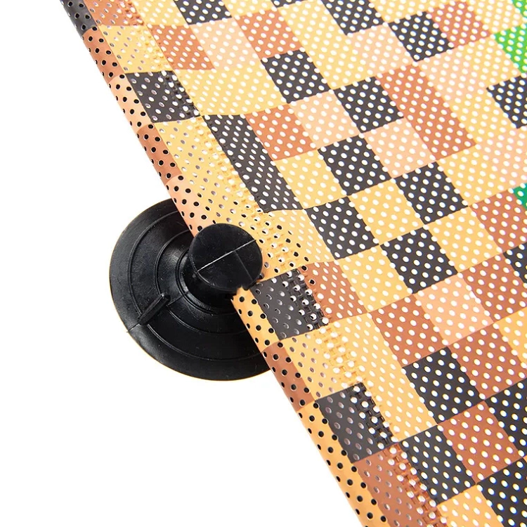 Sunprotector with green and orange pixels