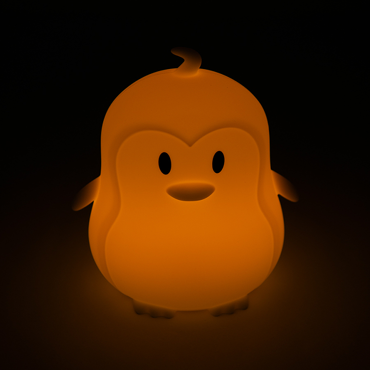 Silicone LED lamp penguin