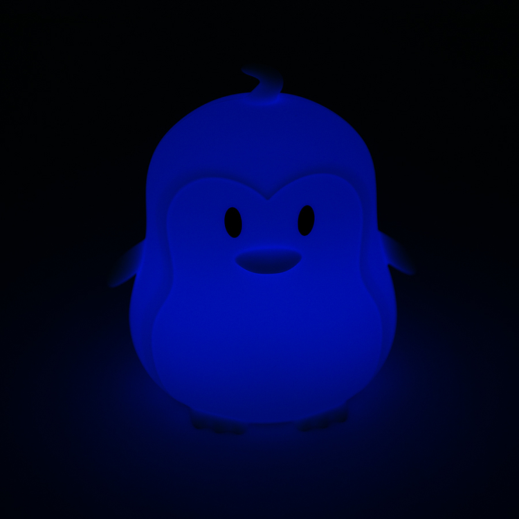 Silicone LED lamp penguin