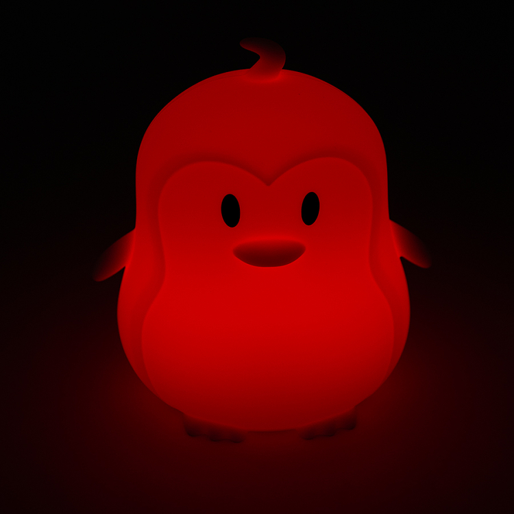 Silicone LED lamp penguin