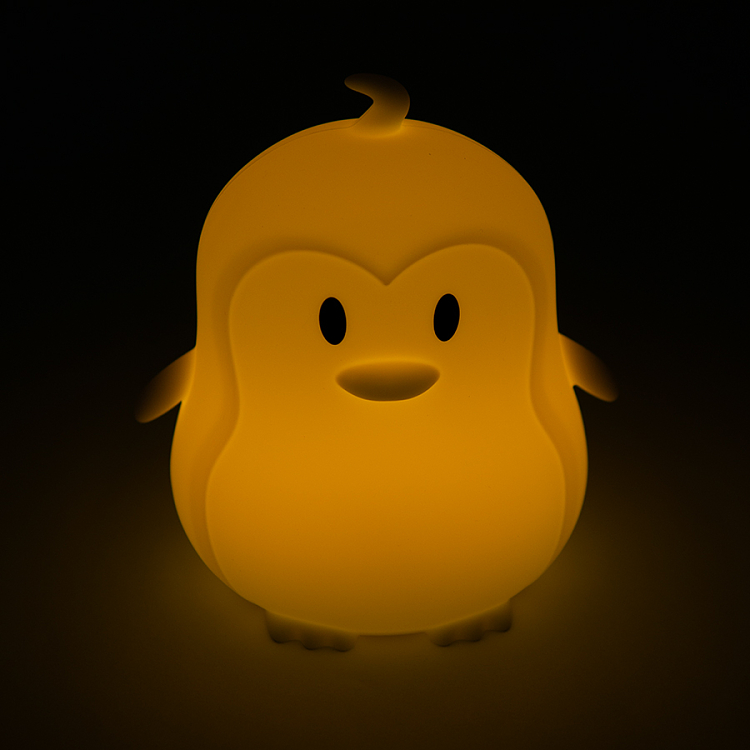 Silicone LED lamp penguin