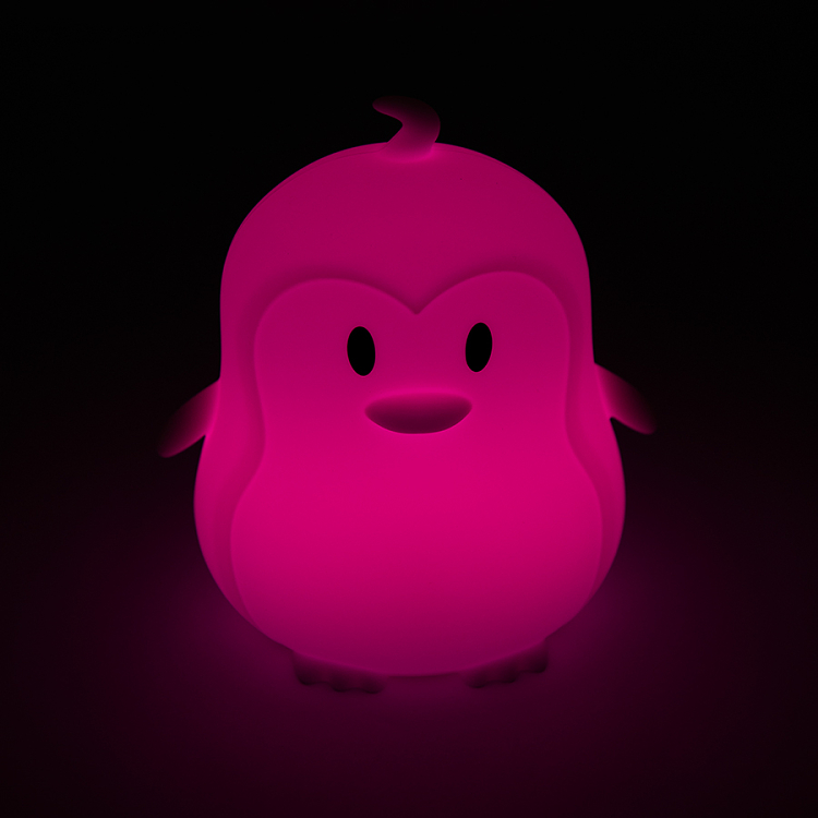 Silicone LED lamp penguin