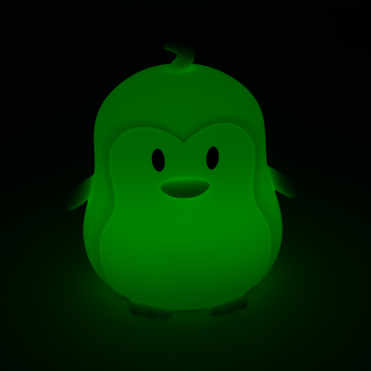 Silicone LED lamp penguin