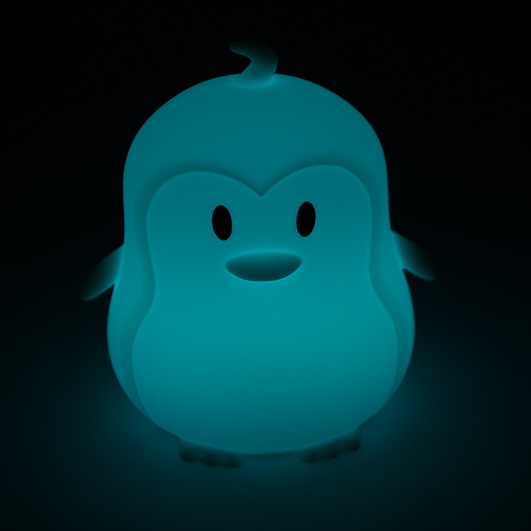 Silicone LED lamp penguin