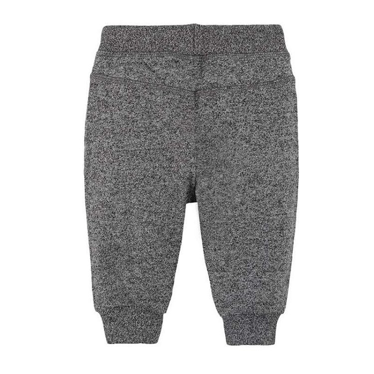 Grey jogging pants with adjustable waist