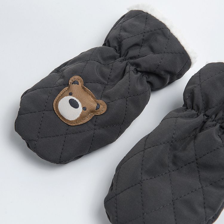 Winter bear set (hat and mittens)