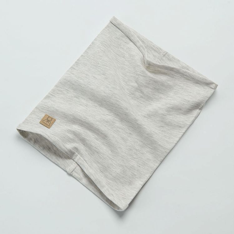 Grey melange snood scarf