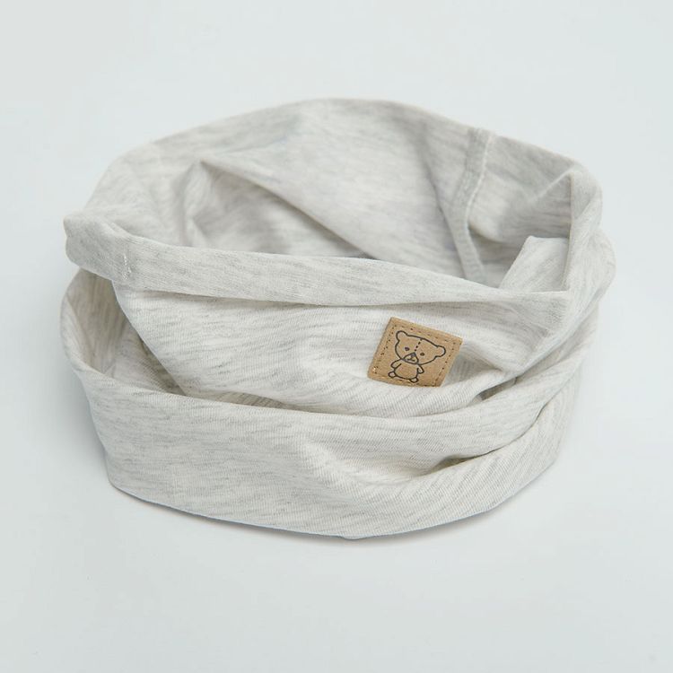 Grey melange snood scarf