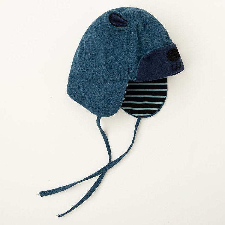 Blue hat with ears
