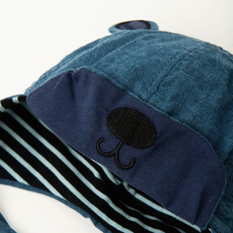 Blue hat with ears