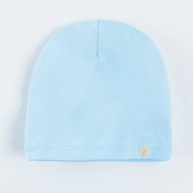 Blue and white floral all year round beanies