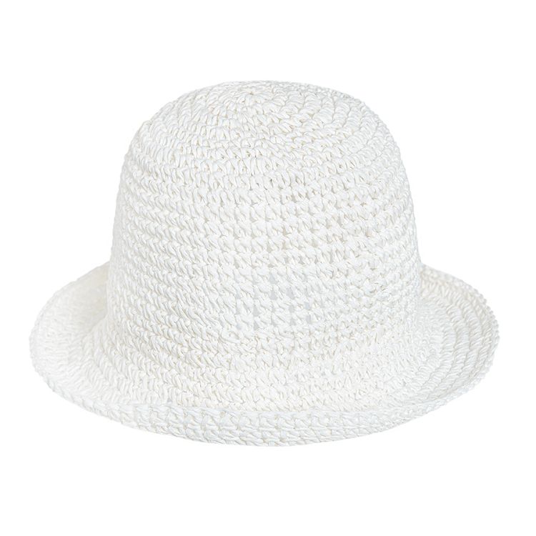 Καπέλο ψάθινο λευκό