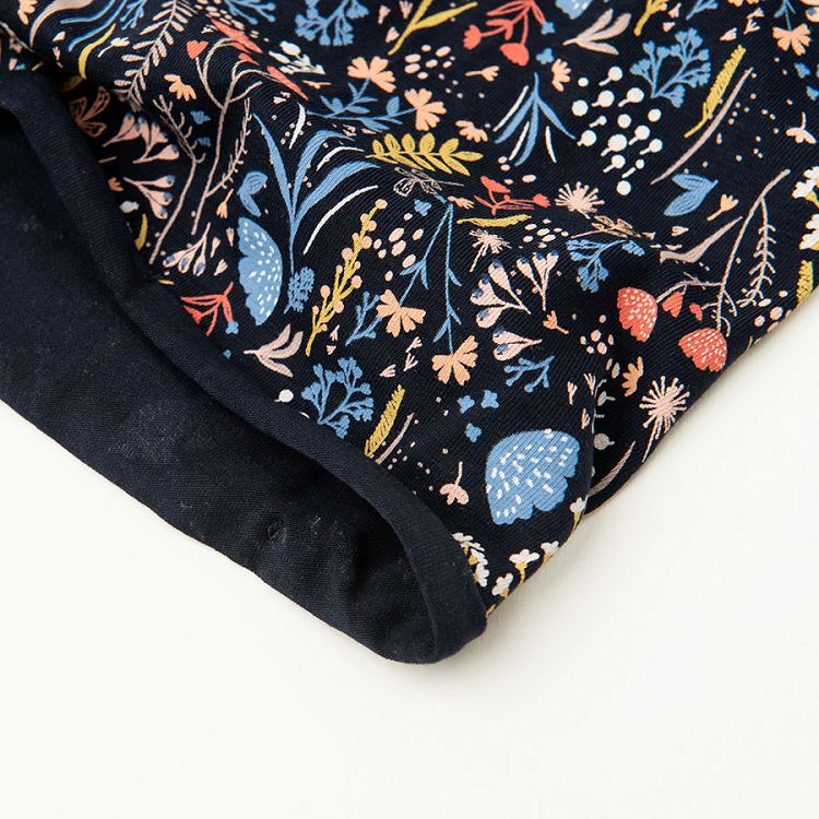 Blue floral snood
