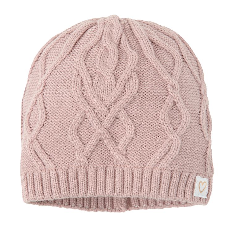 Pink knit cap
