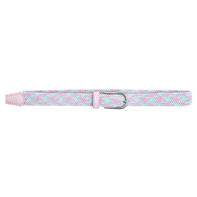 Pink woven belt