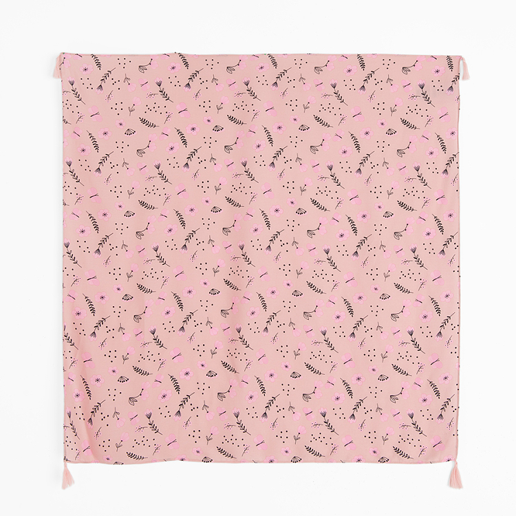 Pink floral neckerchief