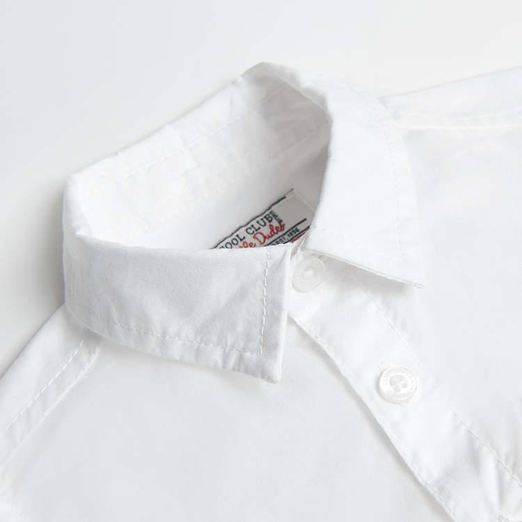 White button down long sleeve bodysuit