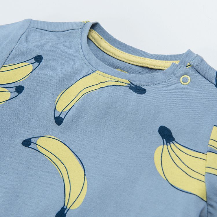 Short sleeve blouse with bananas
