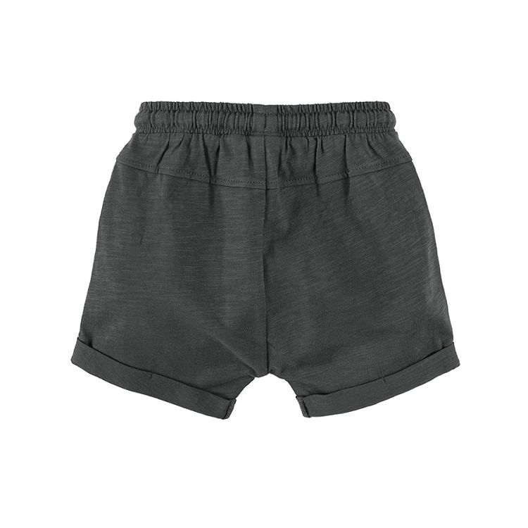 Dark grey shorts with cord