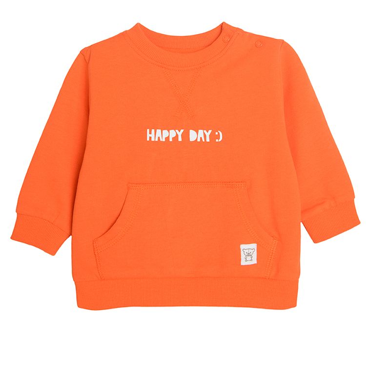 Orange sweatshirtshirt