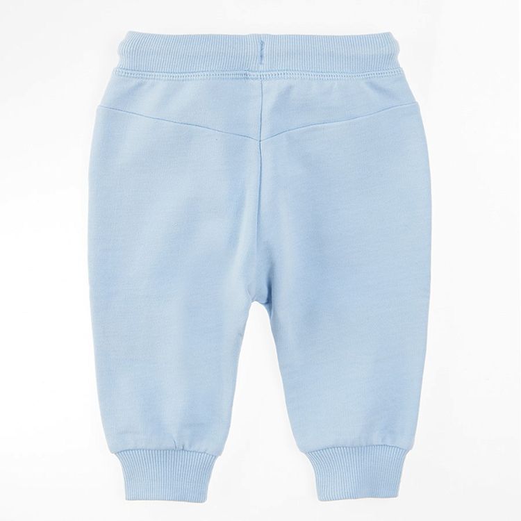 Light blue with cut on the knees jogging pants