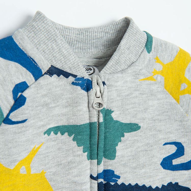 Gret zip through sweatshirt with dinosaurs print