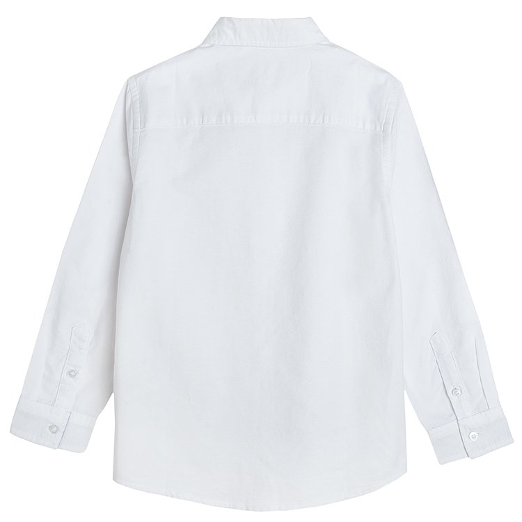 White button down short with chest pocket