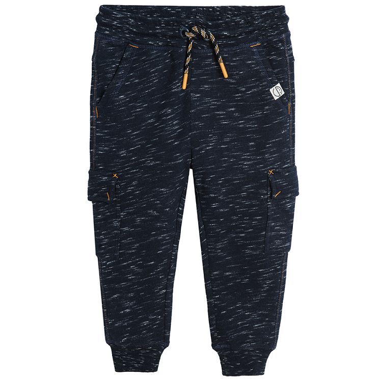 Navy blue cargo jogging pants