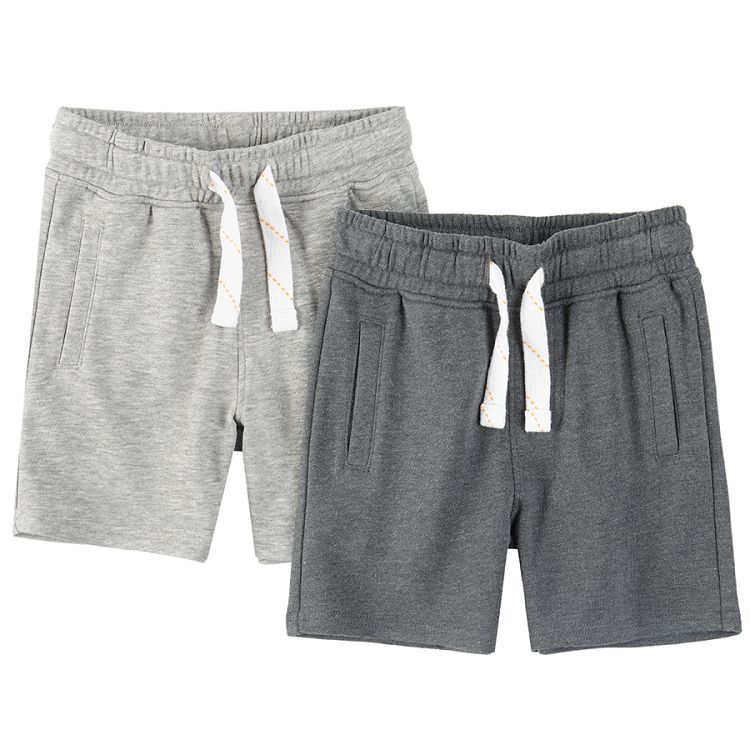 Light and dark grey shorts- 2 pack