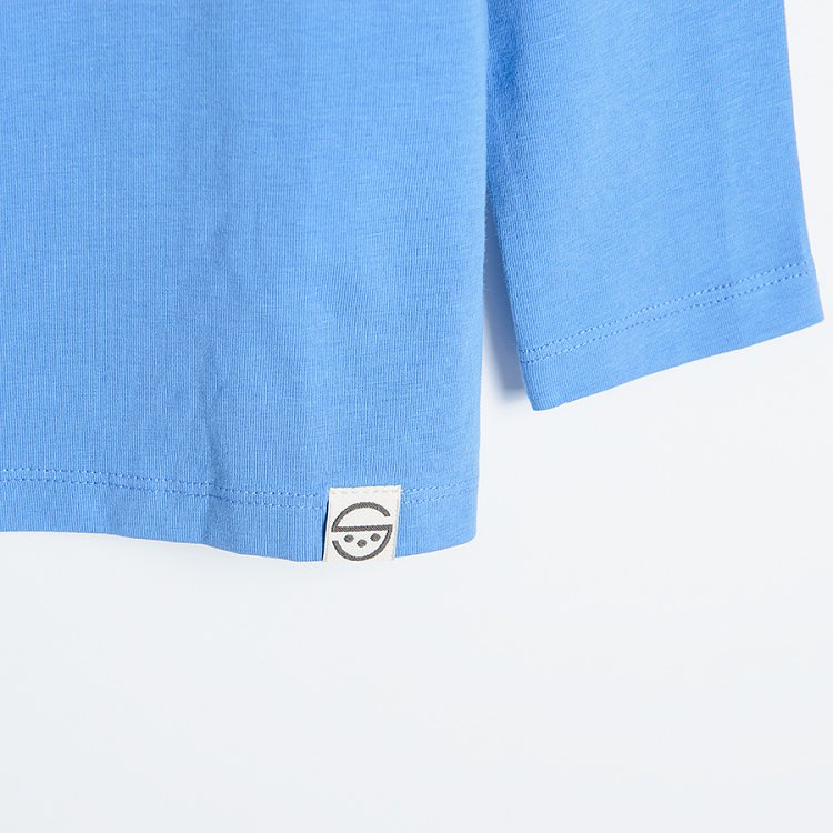 Blue long sleeve blouse