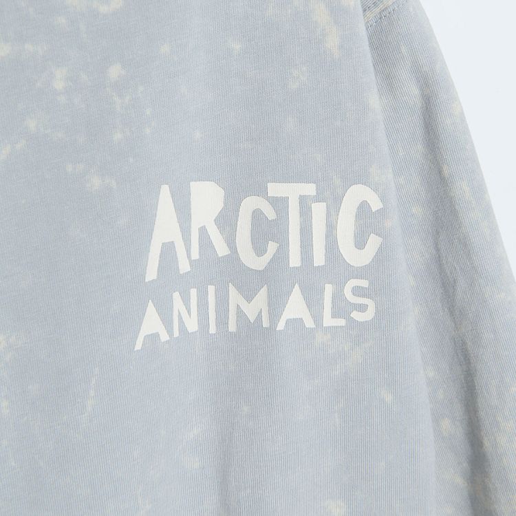 Φούτερ μακρυμάνικο γκρι με στάμπα "Arctic animals"