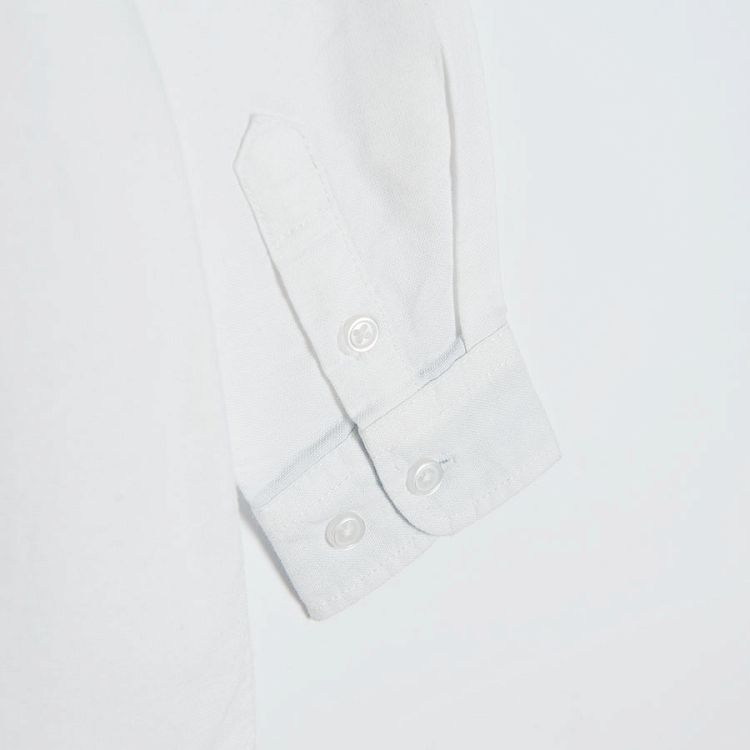 White classic long sleeve button down shirt