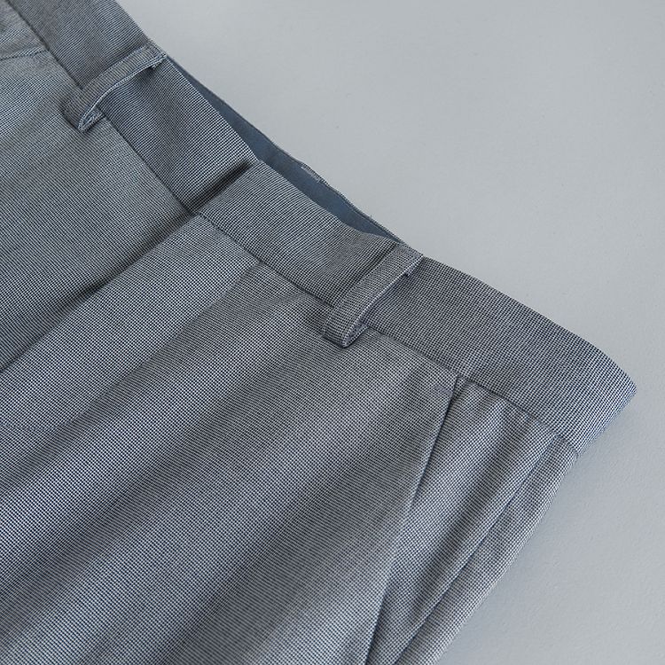 Blue melange classic trousers
