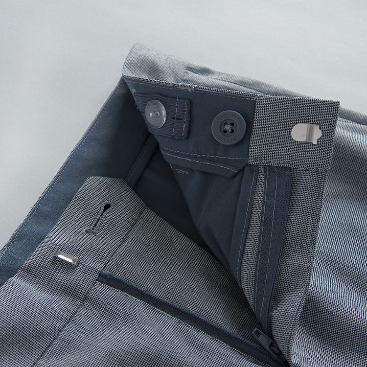Blue melange classic trousers