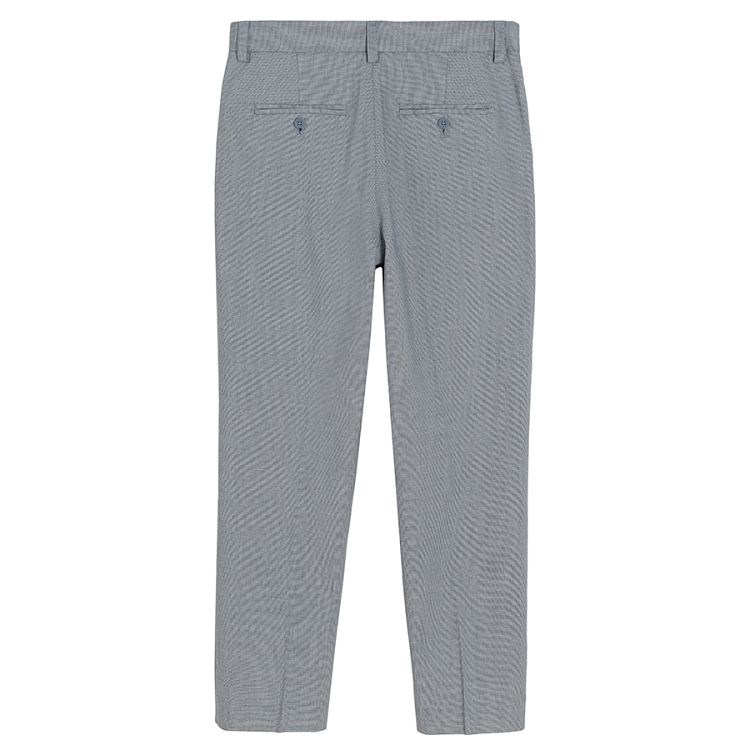 Blue melange classic trousers