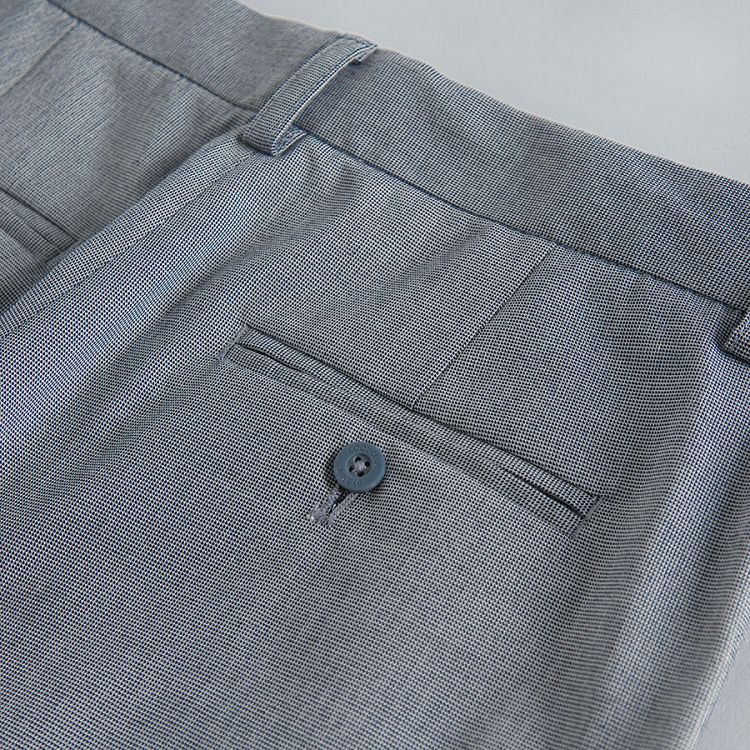 Blue melange classic trousers