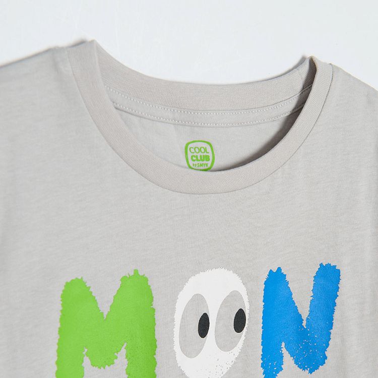 Light grey short sleeve T-shirt