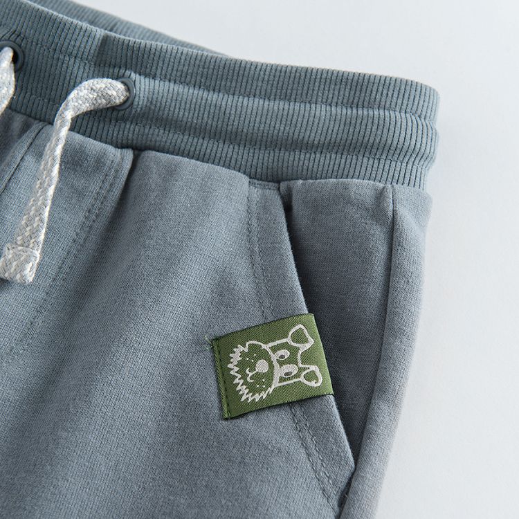 Antracite jogging pants with one external pocket