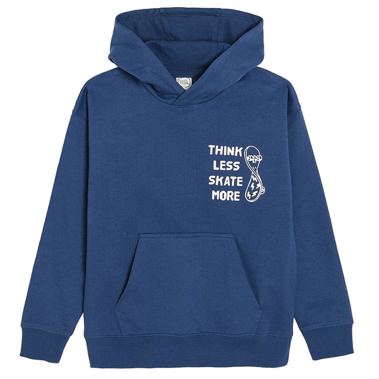 Set blue hooded sweatshirt and jogging pants