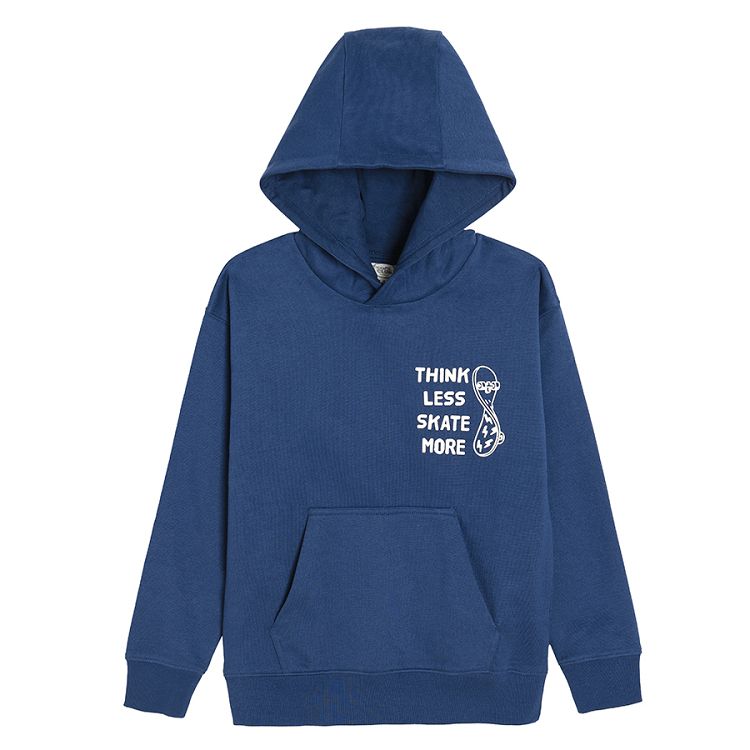 Set blue hooded sweatshirt and jogging pants