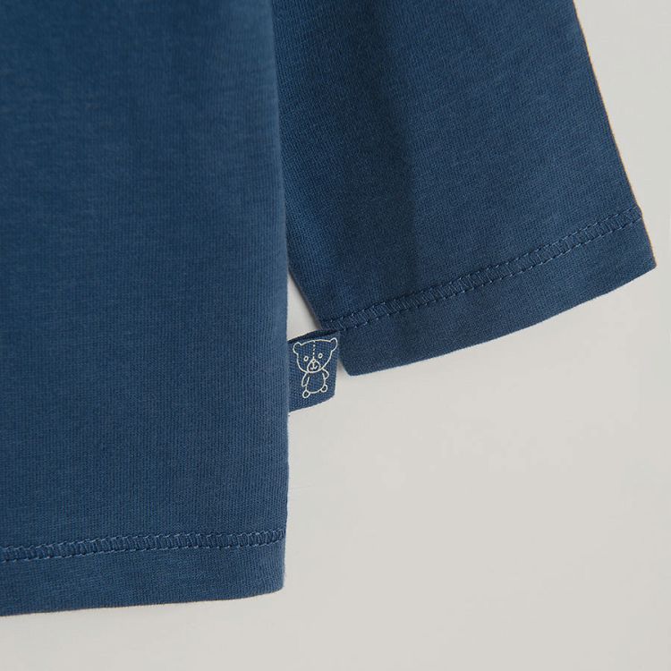 Blue long sleeve blouse