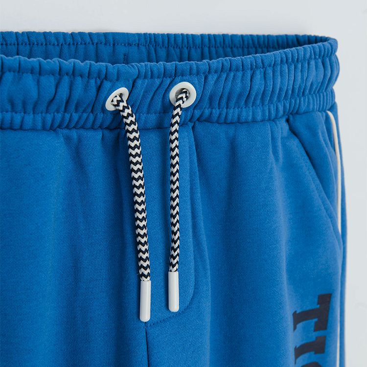 Blue tigers jogging pants with adjustable waist