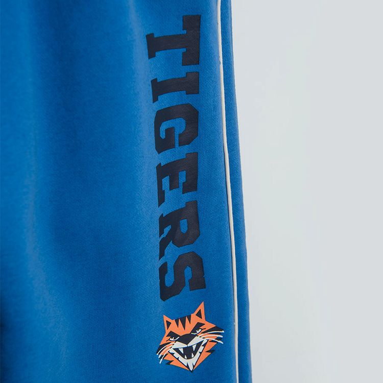 Φόρμα γαλάζια με λάστιχο στη μέση και στάμπα Tigers