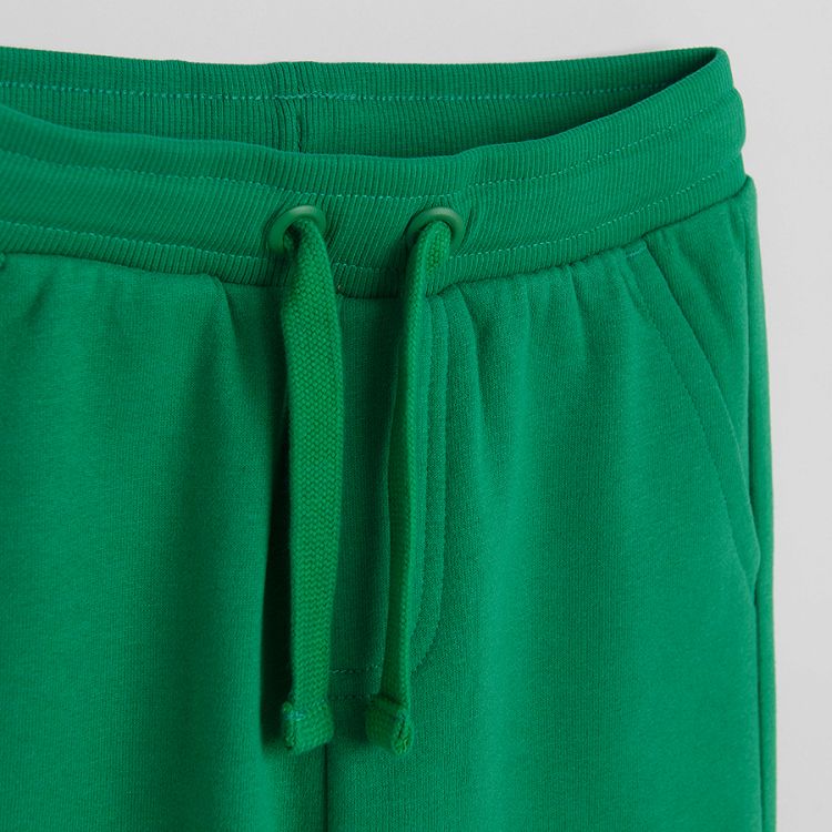Green jogging pants