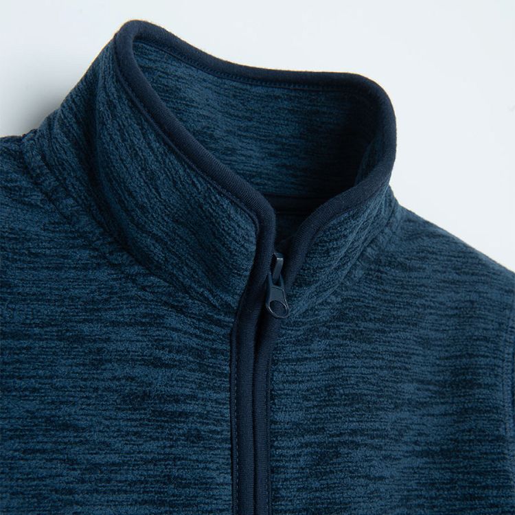 Blue zip through sweatshirt