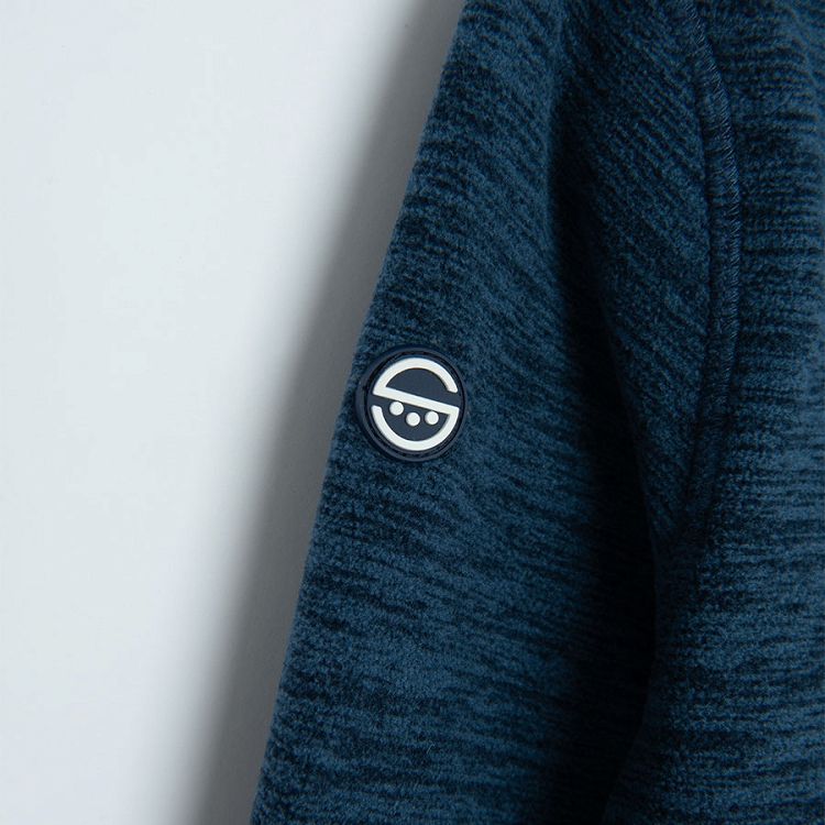 Blue zip through sweatshirt