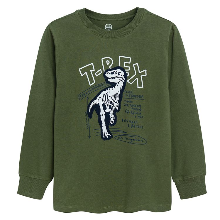 Greem T- Rex print sweatshirt